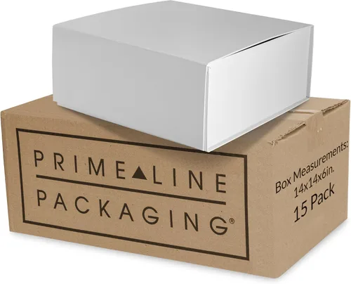 Miniatura 11 de Prime Line Packaging Cajas de regalo de Navidad, cajas de regalo navideñas con tapas para regalos, caja de regalo grande negra para envoltura