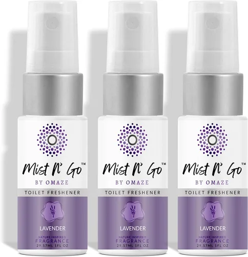 Miniatura 39 de Mist N' Go by Omaze - Aerosol de Baño de Viaje para Inodoro Eliminador de Olores - Aerosol de Inodoro de Viaje para Ambientador de Aire de Baño
