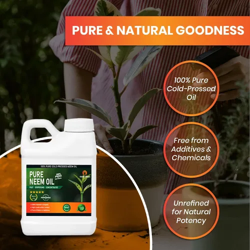 Miniatura 2 de Aceite de neem prensado en frío 100% puro – Extracto de aceite de neem natural multiusos (1 galón)