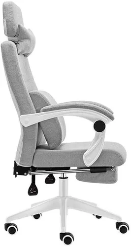 Miniatura 3 de Silla de ocio de moda minimalista Silla de computadora Silla giratoria Silla de oficina de algodón y lino