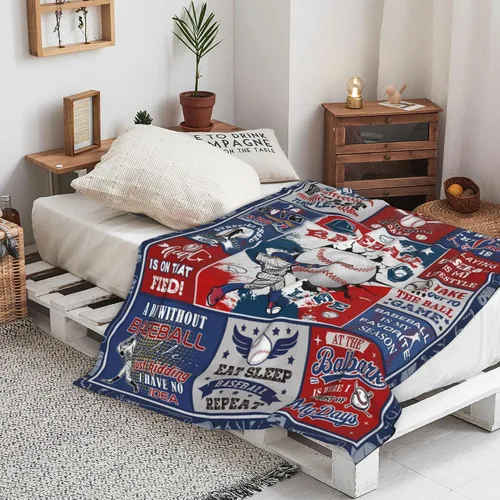 Miniatura 3 de Regalos de béisbol, regalos de béisbol para niños de 8 a 12 años, manta de béisbol, regalos de entrenador de béisbol, manta de regalo temático
