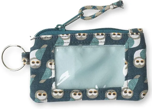 Miniatura 55 de KAVU Stirling Cartera delgada de lona de algodón con cremallera de doble cara