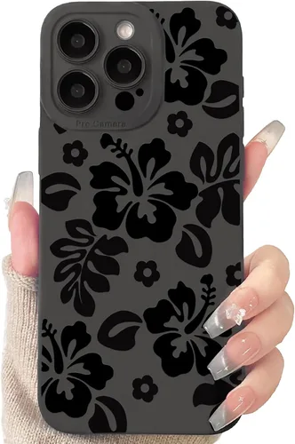 Miniatura 20 de Lovmooful Funda compatible con iPhone 13 Pro Max, diseño de mariposa grande, negro, para niñas y mujeres, TPU suave a prueba de golpes, protector