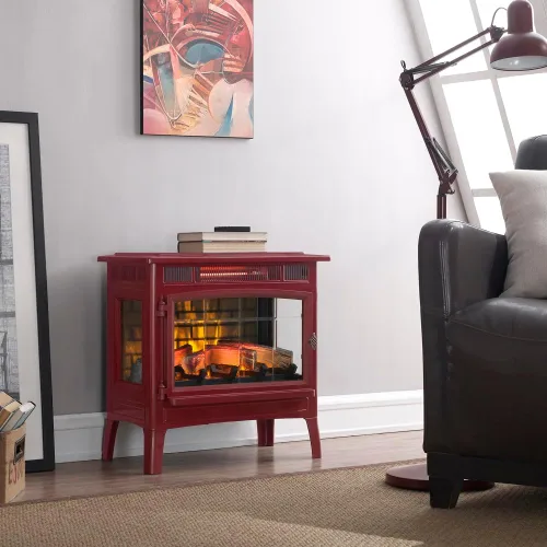 Miniatura 3 de duraflame Estufa Calentador de Chimenea Eléctrica Independiente con Efecto de Llama 3D para 1,000 Pies Cuadrados Canela