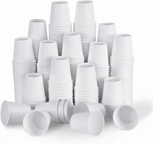 Brandon-super [300 unidades - 2 onzas] Vasos de papel pequeños, vasos de enjuague bucal, tazas de baño, mini tazas desechables pequeñas