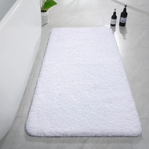 Miniatura 40 de AROGAN Tapete Largo de Baño de Lujo, 24 x 17 Pulgadas, Grueso, Suave y Absorbente, Antideslizante, Respaldo de Goma, Alfombras de Secado Rápido