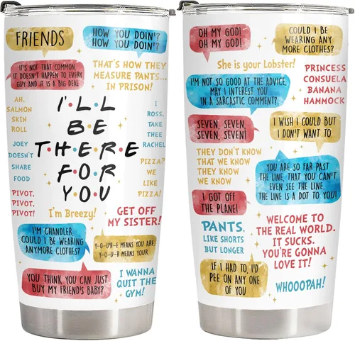 Miniatura 23 de 34HD Taza de Mejor Amigo con Tapa, Taza de Bebida Aislada BFF de 20 oz, Taza de Café de Otro Año de Unión, Regalos de Mejores Amigos, Regalos