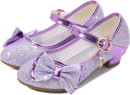 Miniatura 3 de Cadidi Dinos Zapatos de vestir para niñas, zapatos de fiesta de boda, zapatos de tacón Mary Jane Princesa (bebéniño pequeñoniño grande)