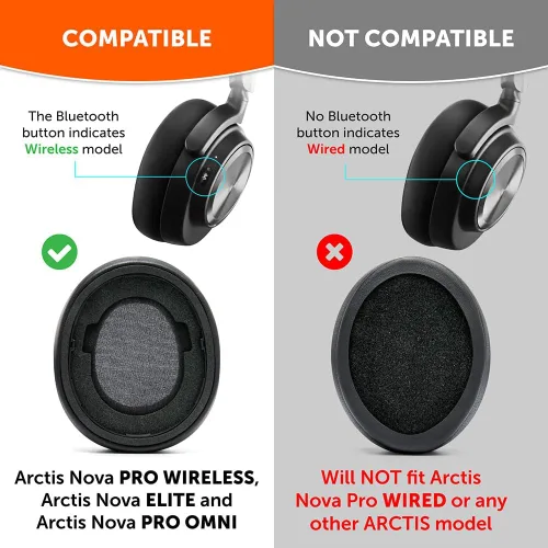 Miniatura 2 de WC Freeze Nova Pro Wireless - Almohadillas de gel refrescante para Arctis Nova Pro Wireless, Nova Elite y Nova Pro Omni