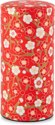 Miniatura 21 de NOREN Lata para Té Japonesa de Hojalata (Papel Yuzen Washi - Oboro Sakura/Rosa), Tamaño de 7.06 oz/Fabricado en JAPÓN con Tapa Interior Incluida