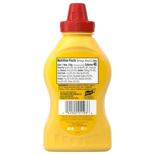 Miniatura 9 de French's Crema de mostaza amarilla para untar, 12 onzas (paquete de 8)
