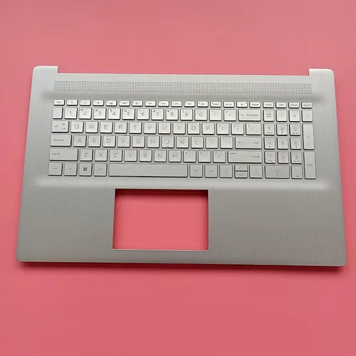 Miniatura 8 de Reemplazo de la caja superior del ordenador portátil Palmrest retroiluminado parte del montaje del teclado para HP 17-CN 17-CP17T-CN 17Z-CP