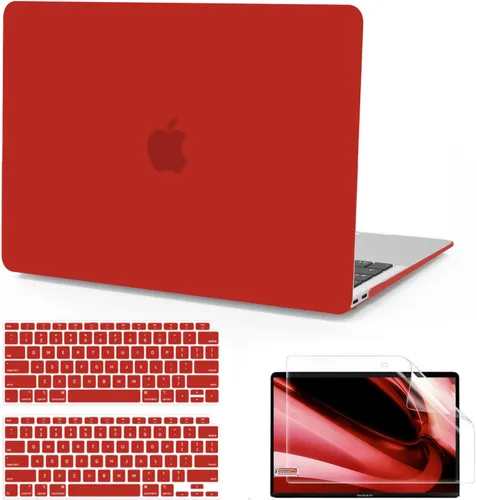 Miniatura 15 de B BELK Funda compatible con MacBook Air de 13 pulgadas 2022 2021 2020 2019 2018 A2337 M1 A2179 A1932 Touch ID, carcasa rígida de plástico mate