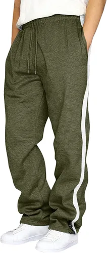 Pantalones deportivos para hombre, pantalones de otoño e invierno y sólidos para hombres y hombres, cómodos con múltiples bolsillos