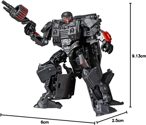 Miniatura 5 de Transformers Toys Studio Series 50 Deluxe The Last Knight Movie WWII Autobot Hot Rod Figura de acción – A partir de 8 años, 4.5 pulgadas