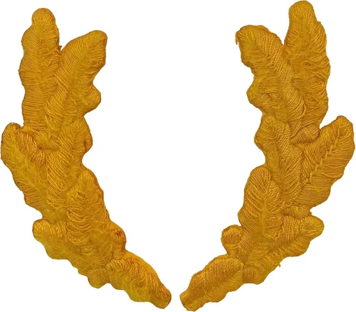 Huevos revueltos, bordados, parche para planchar (oro desgastado)
