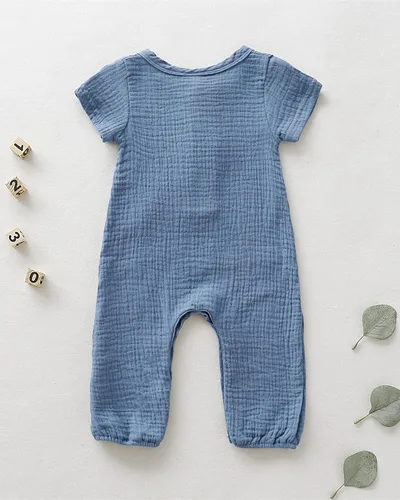 Miniatura 3 de Saeaby Ropa de bebé recién nacida, mameluco de lino de algodón, overol de una pieza, traje de otoño e invierno