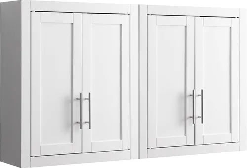 Miniatura 19 de Crosley Furniture Savannah Armario de almacenamiento para baño montado en la pared con estantes para medicinas, Gris