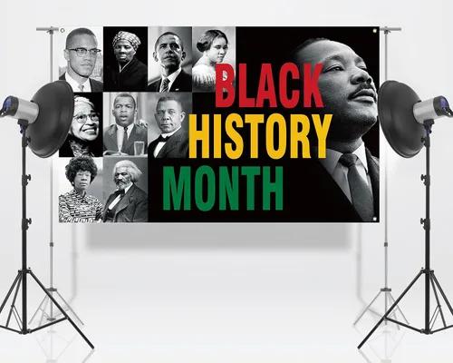 Miniatura 6 de Nepnuser Telón de fondo para cabina de fotos del mes de la historia negra, Martin Luther King, decoración de fiesta nacional afroamericana