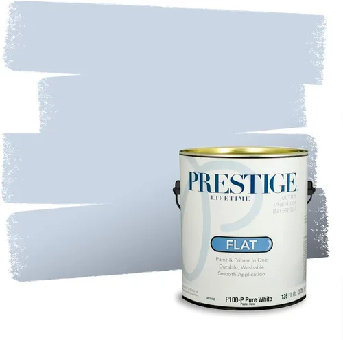 Miniatura 1295 de Pintura Exterior + imprimación PRESTIGE, todo-en-uno, 1 galón, acabado mate, color comparable al Valspar* Royal Gray* VS151-Gris real