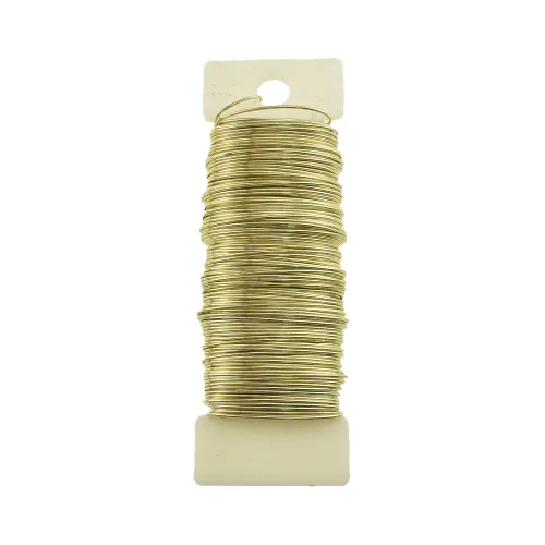 Miniatura 34 de HAHIYO Alambre Negro de Calibre 22 - 1 Rollo, 38 Yardas (115 Pies) Alambre Floral Flexible para Manualidades, Coronas de Navidad, Arreglos