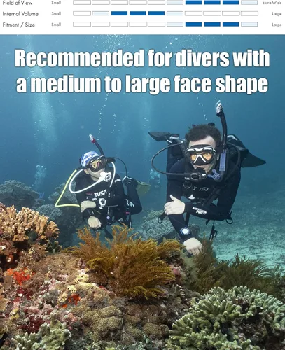 Miniatura 2 de TUSA Máscara de buceo M-1007 Paragon S