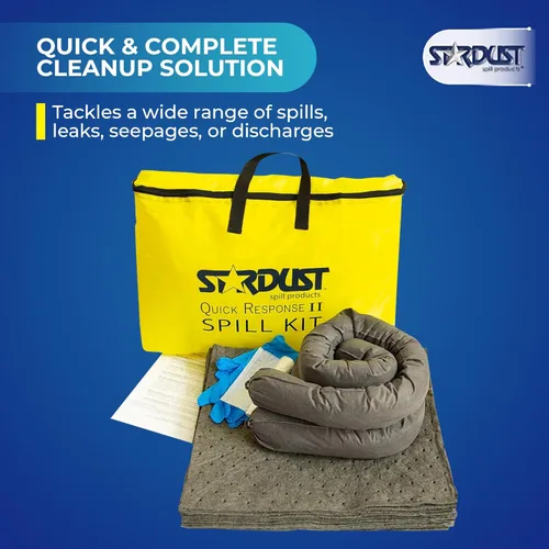 Miniatura 2 de Stardust Spill Products Kit universal para derrames – Solución compatible con OSHA para vehículos, uso industrial y de restaurantes, productos