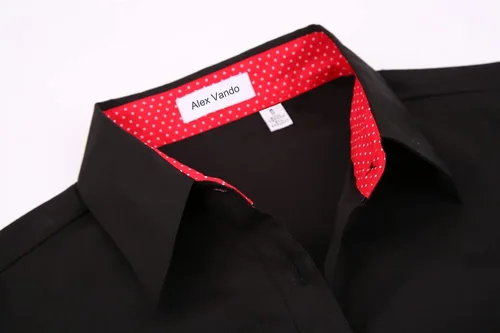 Miniatura 3 de Alex Vando Camisas de vestir para mujer, sin arrugas, ajuste regular, manga larga, elástica, camisa de trabajo