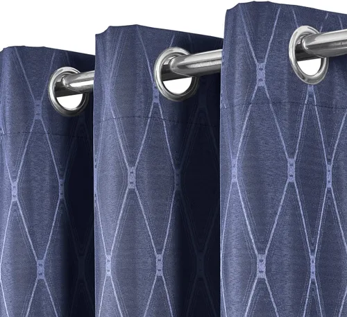 Miniatura 4 de Royal Bedding Victoria - Paneles térmicos opacos, cortinas de ventana de jacquard con ojales superiores para oscurecer la habitación, un par, juego