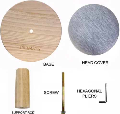 Miniatura 7 de La tabla de planchar de madera del sujetador se utiliza para sujetadores, camisas, collares, puños y sombreros, la mini tabla de planchar pequeña