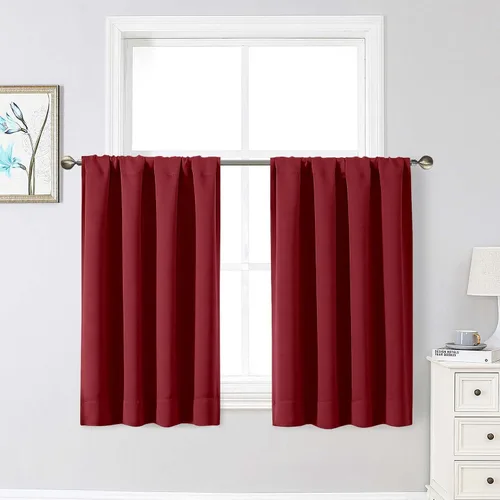 Miniatura 173 de Cortinas opacas para dormitorio, sala de estar, juego de 2 paneles de 54 pulgadas de largo, cortinas de oscurecimiento de habitación con aislamiento