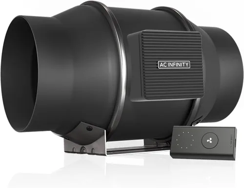 Miniatura 14 de AC Infinity CLOUDLINE H4, ventilador silencioso de conducto en línea de 4 pulgadas con controlador de velocidad, ventilador de ventilación a prueba