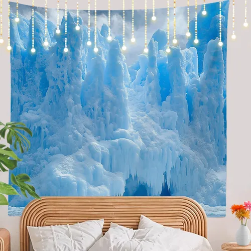 Miniatura 68 de Shrahala Tapiz de pared de hojas de arce otoñal, hojas rojas llameantes, fondo negro, tapiz grande para colgar en la pared, tapiz decorativo