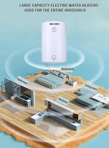 Miniatura 5 de Calentador de Agua Eléctrico de Almacenamiento de 50 Litros, RV TR Ducha Impermeabilizada para Remolque Infinito Compacto de Punto de Uso, Ducha