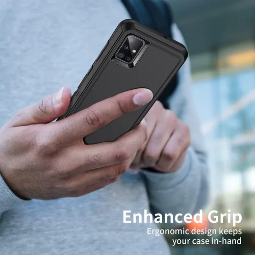 Miniatura 5 de Funda para Galaxy A51 5G, [sin protector de pantalla] a prueba de golpes, a prueba de caídas, a prueba de polvo, protección de 3 capas, resistente