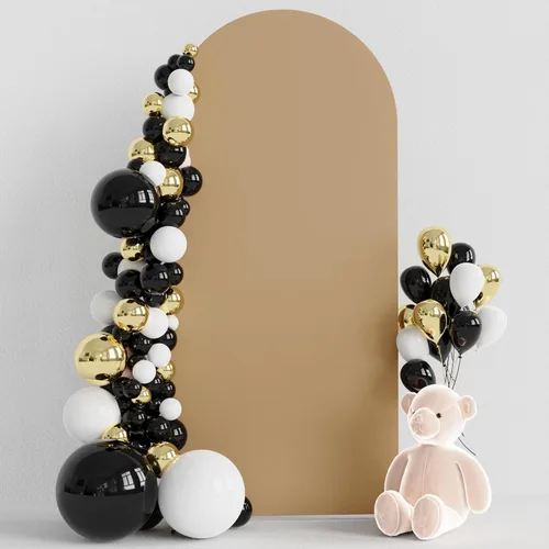Miniatura 44 de Wokceer Funda para Arco de Boda de 6.6 Pies de Spandex Ajustada Cubiertas para Soporte de Arco de Boda Parte Superior Redonda Chiara Funda de Telón