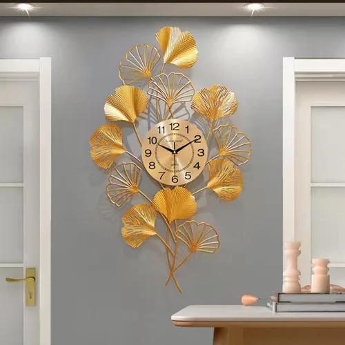 Miniatura 4 de Reloj de pared grande, moderno, decorativo, silencioso, sin tictac, reloj de cuarzo, funciona con pilas, reloj europeo de decoración de pared, arte