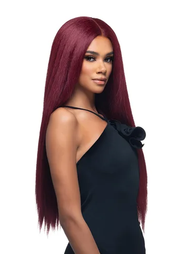 Miniatura 4 de Vivica A. Fox WNB-2, mezcla de cabello humano, peluca de encaje frontal, color rojo cobre