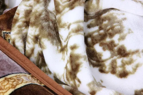 Miniatura 9 de DaDa Bedding - Manta de franela de visón sintético, estilo victoriano, vintage, susurrante, crepúsculo, sedosa, suave, lujosa, brillante, a rayas