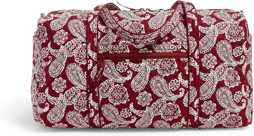 Miniatura 2 de Vera Bradley Women's Cotton Collegiate Large Travel Duffle Bag (Multiple Teams Available)