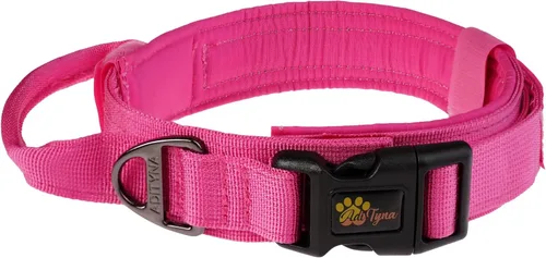 Miniatura 10 de ADITYNA Collar táctico para perros grandes, acolchado suave, resistente, servicio, ajustable, militar K9 con asa para entrenamiento y caminar Gris