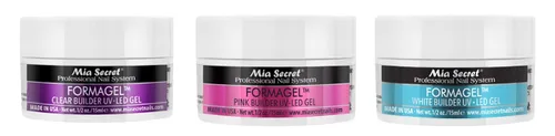 Miniatura 2 de Mia Secret FORMAGEL - Gel constructor UV/LED de 0.5 onzas x 3 (clavo+blanco+rosa)