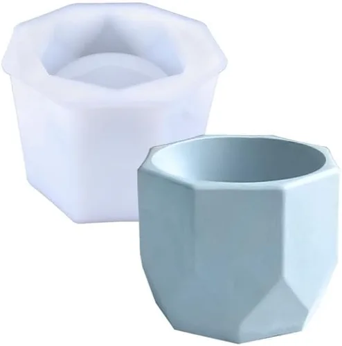 Miniatura 15 de Molde de silicona para florero, moldes de resina para florero, molde de resina para hacer manualidades, florero, decoración del hogar Estereoscópico