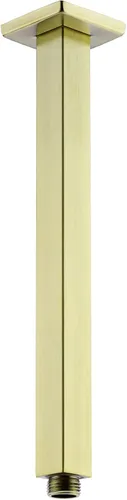 Miniatura 18 de BESTILL Brazo de ducha de 8 pulgadas de níquel cepillado para montaje en techo y brida, brazo de ducha cuadrado para lluvia
