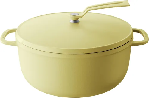 Miniatura 28 de Olla para Horno Holandés Vermicular 2.0 Olla de Hierro Fundido Esmaltada Ligera 18cm (2 qt) No Tóxica Compatible con Inducción Horno Mate
