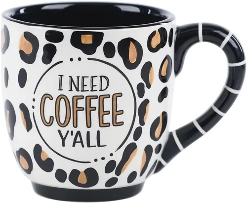 Miniatura 5 de Glory Haus Taza de café pintada a mano de 16 onzas Beehive Be Kind, taza de café de cerámica para chocolate caliente, té y café, ideal