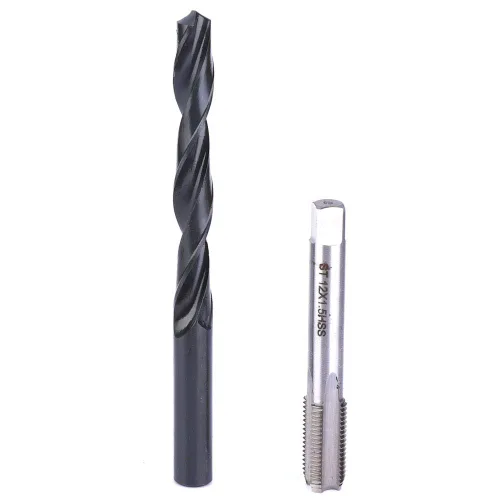 Miniatura 7 de Kit de reparación de insertos de rosca, juego profesional de reparación de roscas M12x1.5 de acero inoxidable con llave de taladro en espiral