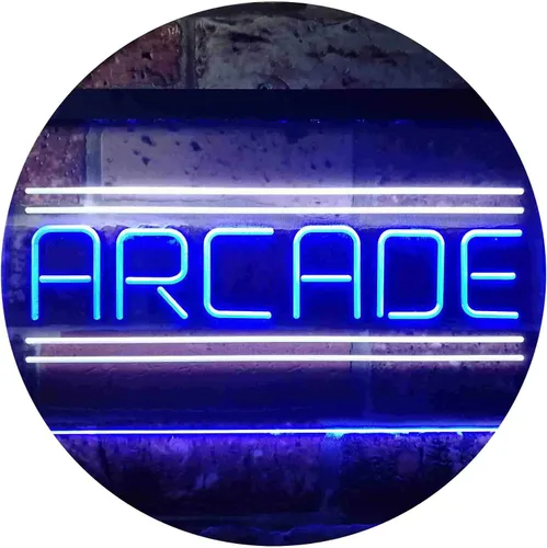 Miniatura 18 de ADVPRO Arcade Game Zone Room - Letrero de neón LED de doble color, azul y rojo, 12 "x 8.5" st6s32-i3368-br