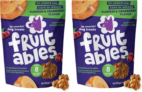 Miniatura 15 de Fruitables Golosinas horneadas para perros, golosinas saludables de calabaza para perros, bajas en calorías y deliciosas, sin trigo, maíz o soja
