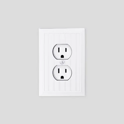 Miniatura 2 de Questech Decor - Placa de pared para cubierta de toma de corriente eléctrica dúplex, placa de interruptor individual de 1 banda, cubierta
